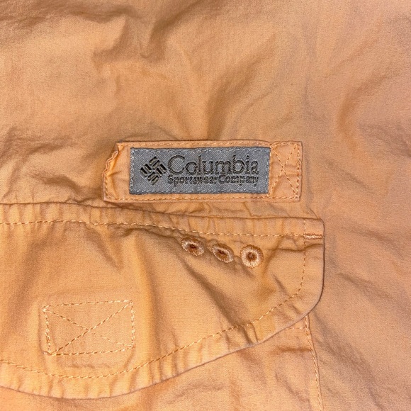 Men’s Columbia PFG sports shirt coral / peach color size XL - Picture 4 of 5
